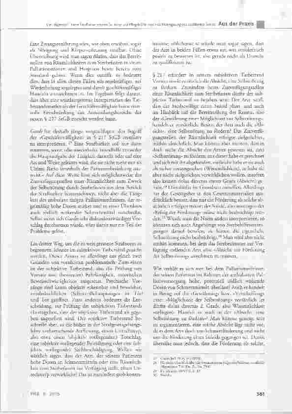 Vorschauseite 6: Neue Strafbarkeitsrisiken für Ärzte und Pflegekräfte durch die Neuregelung des assistierten Suizids