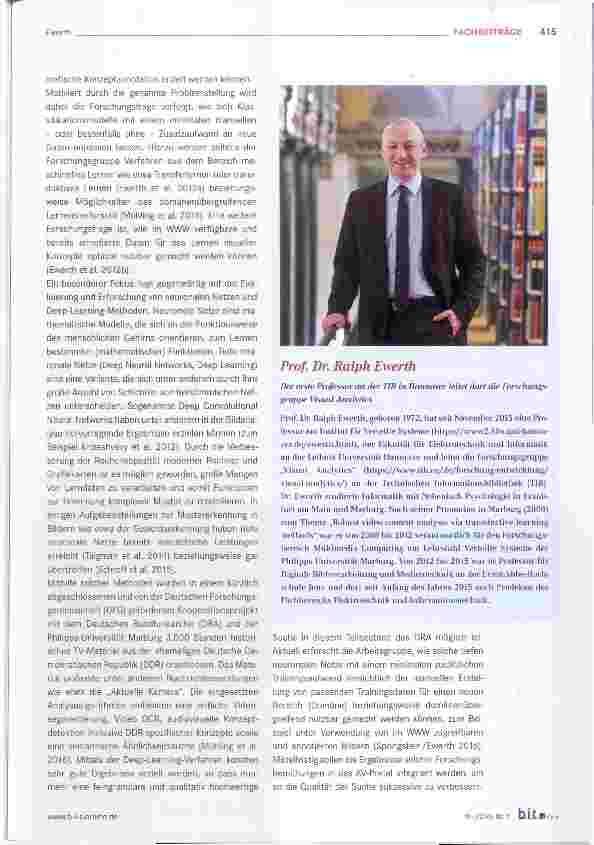 Vorschauseite 3: Visual Analytics ein neues Forschungsgebiet an der Technischen Informationsbibliothek (TIB)