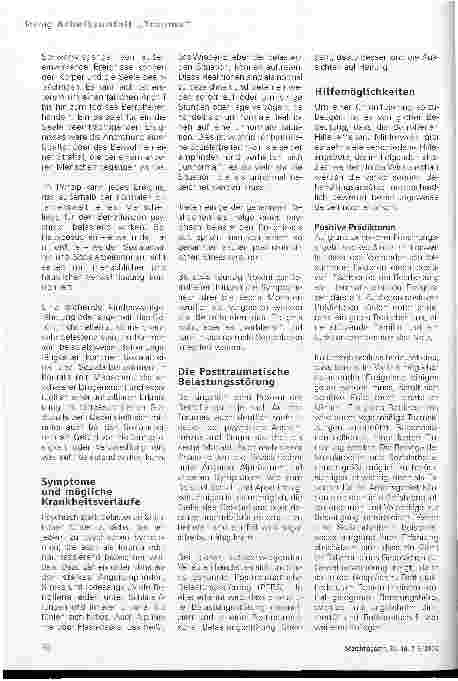 Vorschauseite 2: Traumatisierende Ereignisse in der Sozialarbeit