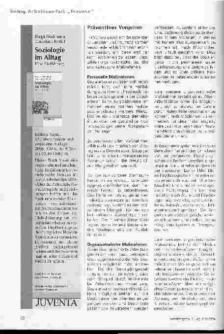 Vorschauseite 4: Traumatisierende Ereignisse in der Sozialarbeit