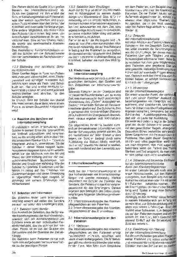 Vorschauseite 2: Der Krankenpflegeschüler im Informationsprozeß zwischen Patient und Krankenhaus und Krankenhaus und Patient