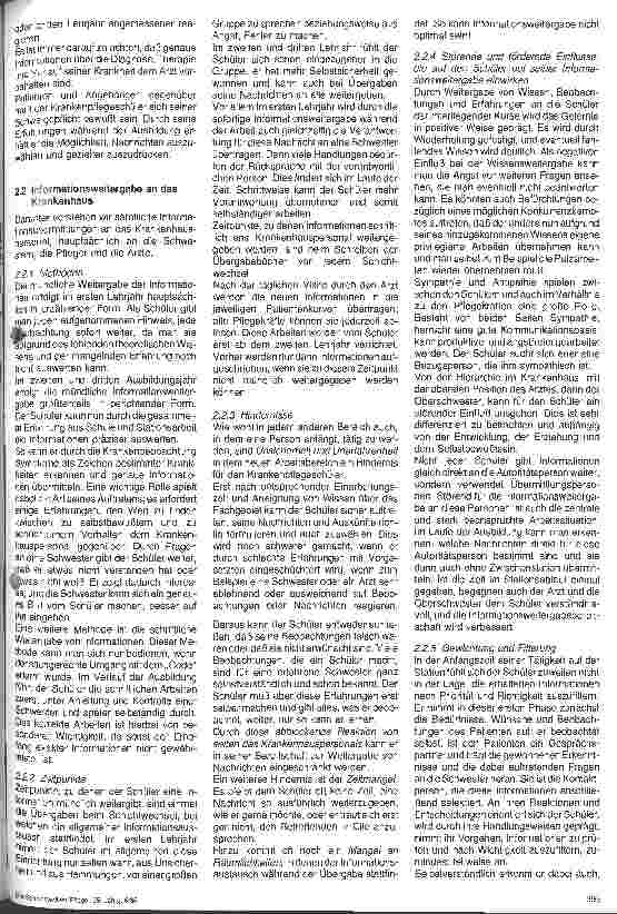 Vorschauseite 3: Der Krankenpflegeschüler im Informationsprozeß zwischen Patient und Krankenhaus und Krankenhaus und Patient