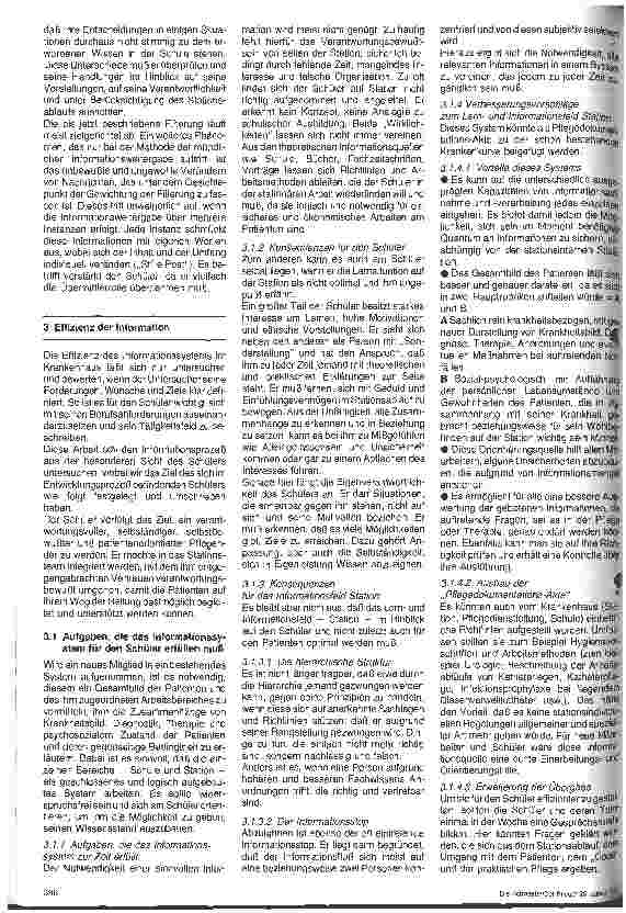 Vorschauseite 4: Der Krankenpflegeschüler im Informationsprozeß zwischen Patient und Krankenhaus und Krankenhaus und Patient
