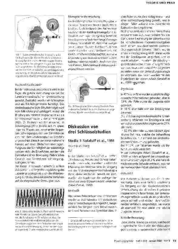 Vorschauseite 2: Vorund Nachteile der stroboskopischen Kehlkopfuntersuchung im Hinblick auf die Planung der logopädischen Therapie