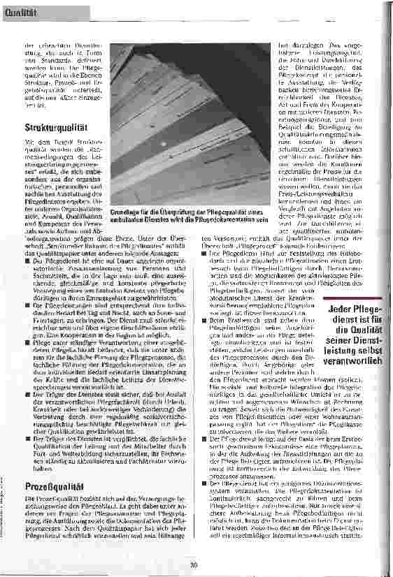 Vorschauseite 3: Die Q vom Eis? Anforderungen an die Dienstleistungen der Profis im ambulanten Bereich