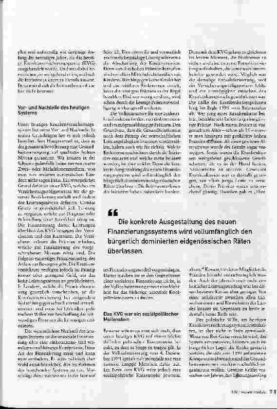 Vorschauseite 2: Kritik an der hängigen Volksinitiative