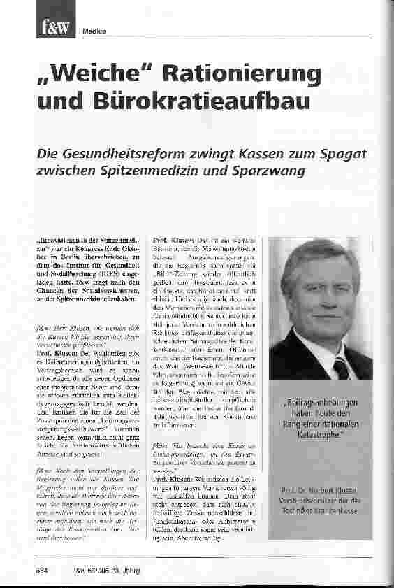 Vorschauseite 1: Weiche Rationierung und Bürokratieaufbau
