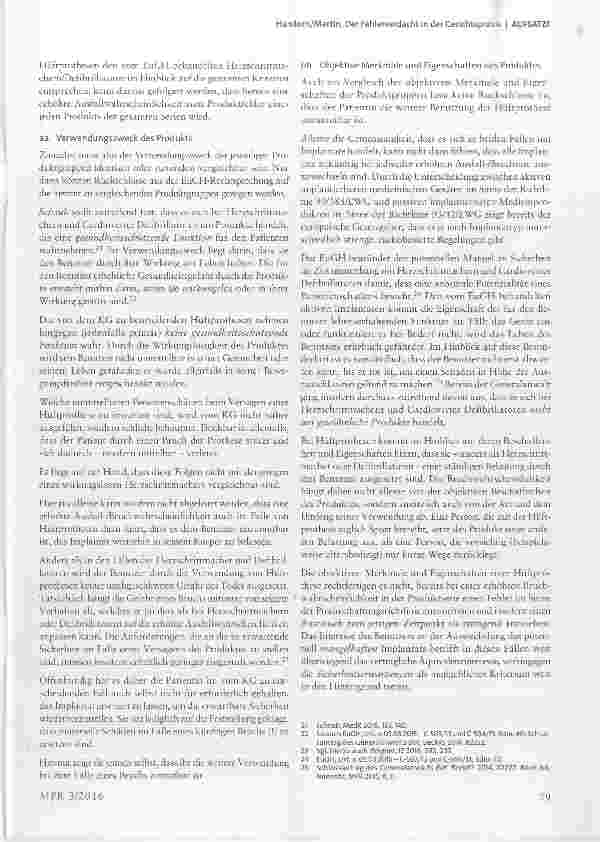 Vorschauseite 4: Der Fehlerverdacht in der Gerichtspraxis eine erste Momentaufnahme mit Hüftprothesen