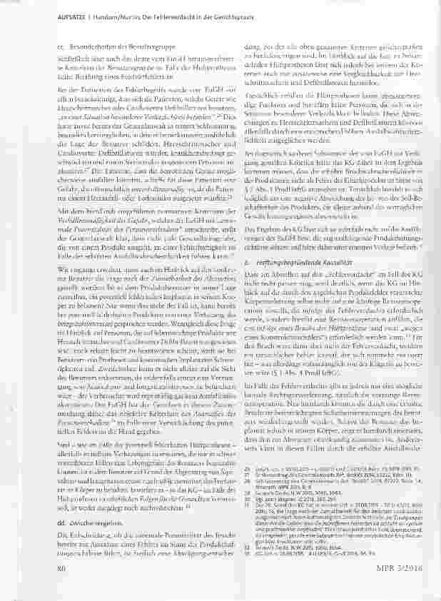 Vorschauseite 5: Der Fehlerverdacht in der Gerichtspraxis eine erste Momentaufnahme mit Hüftprothesen