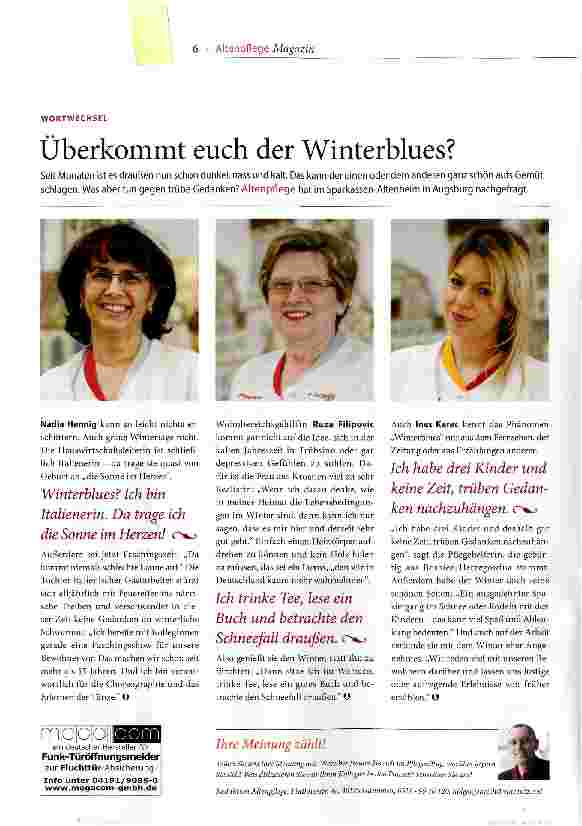 Vorschauseite 1: Überkommt euch der Winterblues?