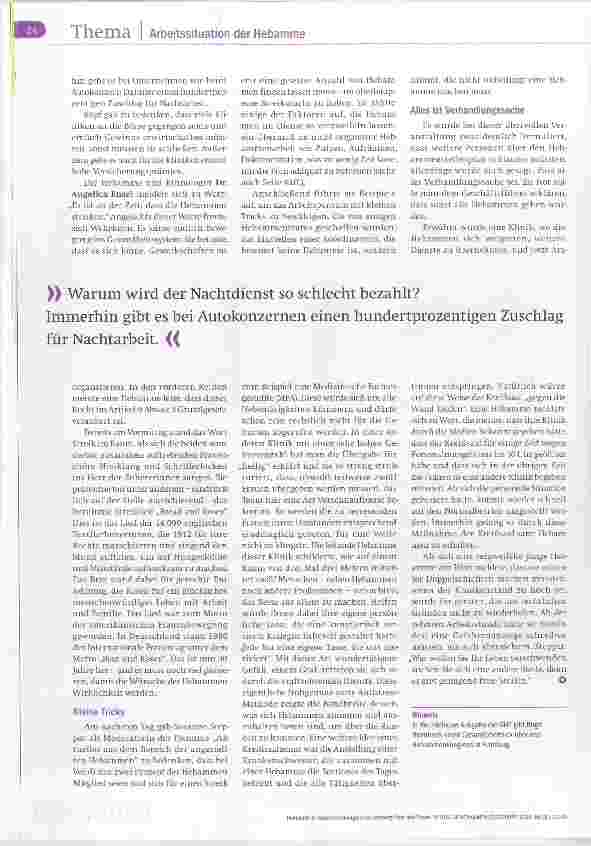 Vorschauseite 3: Hebammenkongress in Hamburg Brot und Rosen