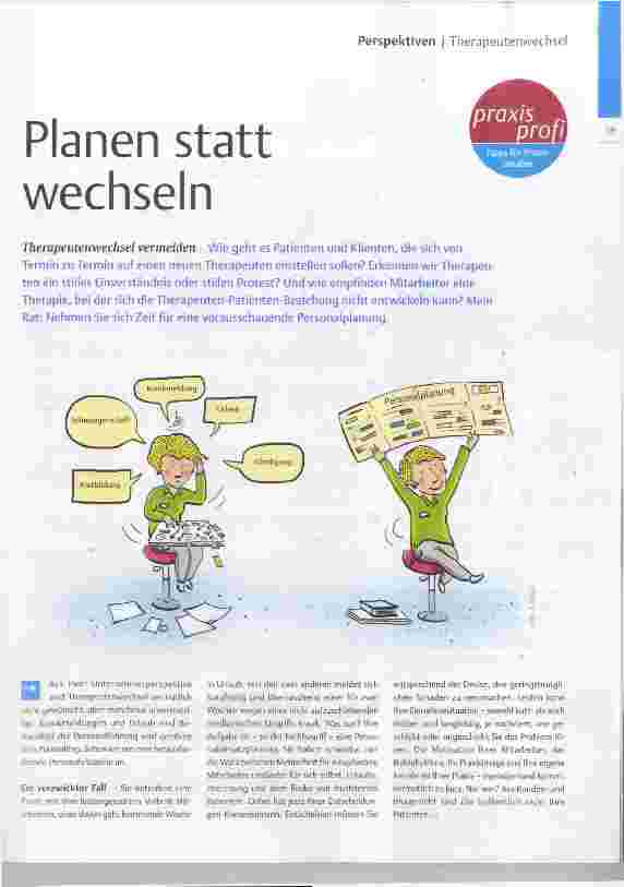 Vorschauseite 1: Planen statt wechseln