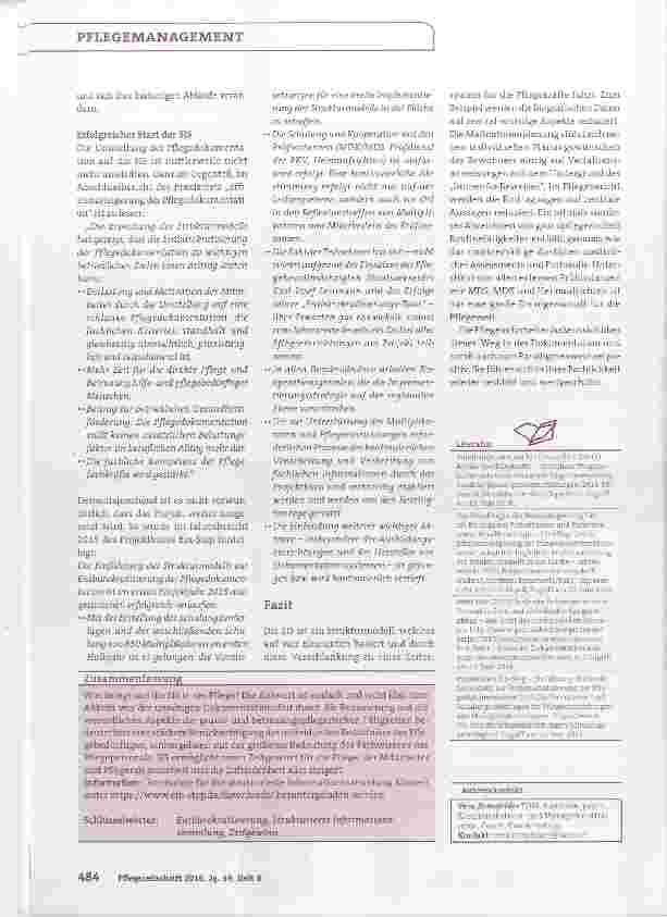 Vorschauseite 5: Weniger Bürokratie in der Pflege