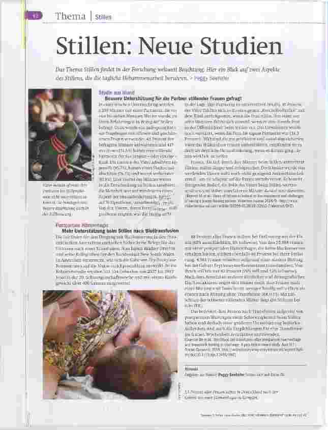 Vorschauseite 1: Stillen: Neue Studien