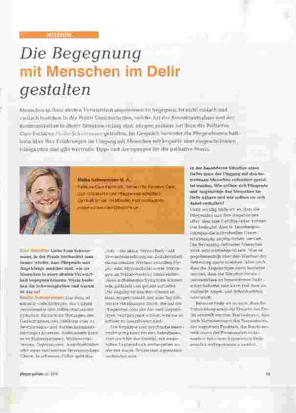 Vorschauseite 1: Die Begegnung mit Menschen im Deiir