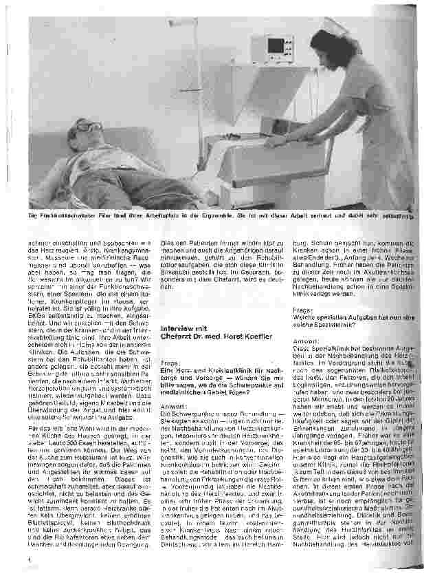 Vorschauseite 1: Die Herz-Kreislauf-Klinik in Bad Bevensen Interview mit Chefarzt Dr. Horst Koeffer