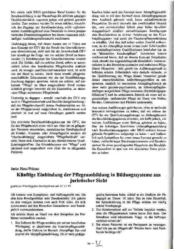 Vorschauseite 3: Das Ausbildungskonzept für die Sozialund Gesundheitsberufe der ÖTV