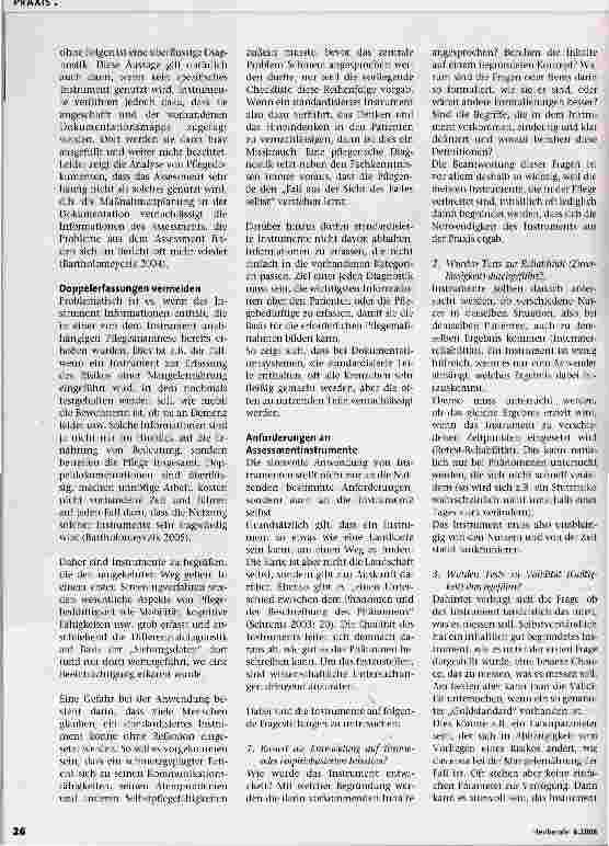 Vorschauseite 3: Möglichkeiten und GrenzenStandardisierte Assessmentinstrumente in der Pflege