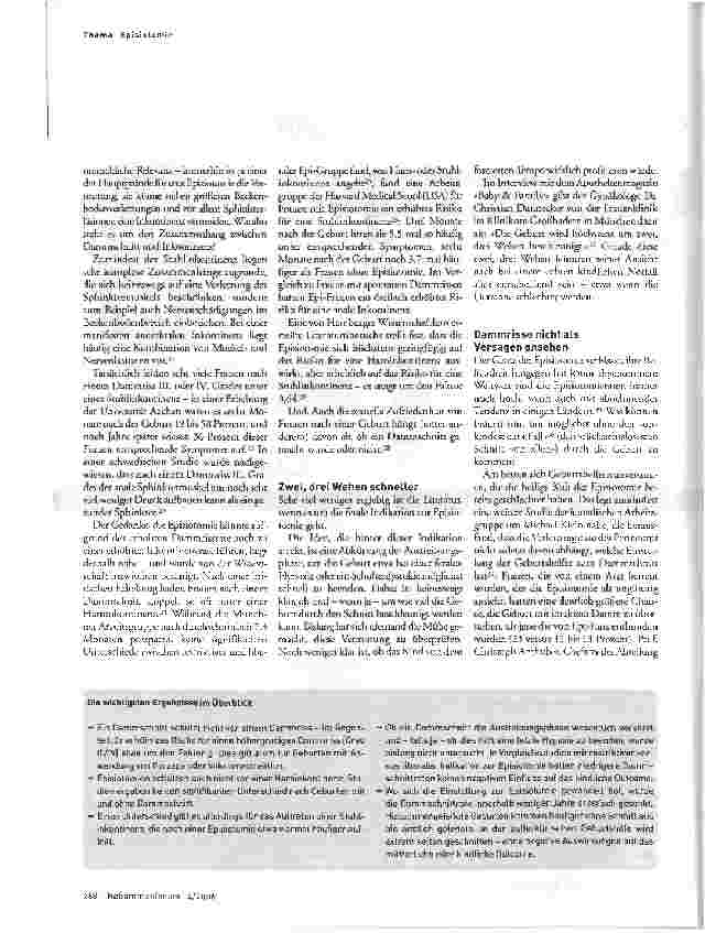 Vorschauseite 4: Darf es etwas mehr sein? Episiotomie