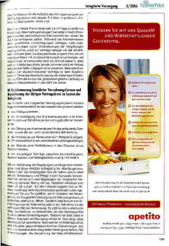 Vorschauseite 3: Integrierte Versorgung: Aus Alt mach Neu