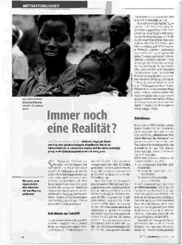 Vorschauseite 1: Immer noch eine Realität?