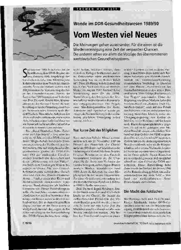 Vorschauseite 1: Vom Westen viel Neues