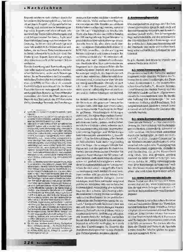 Vorschauseite 2: NUCLiB - Die virtuelle Bibliothek Kerntechnik im Internet