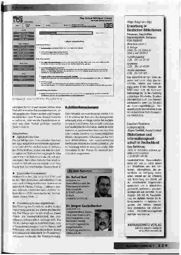 Vorschauseite 5: NUCLiB - Die virtuelle Bibliothek Kerntechnik im Internet