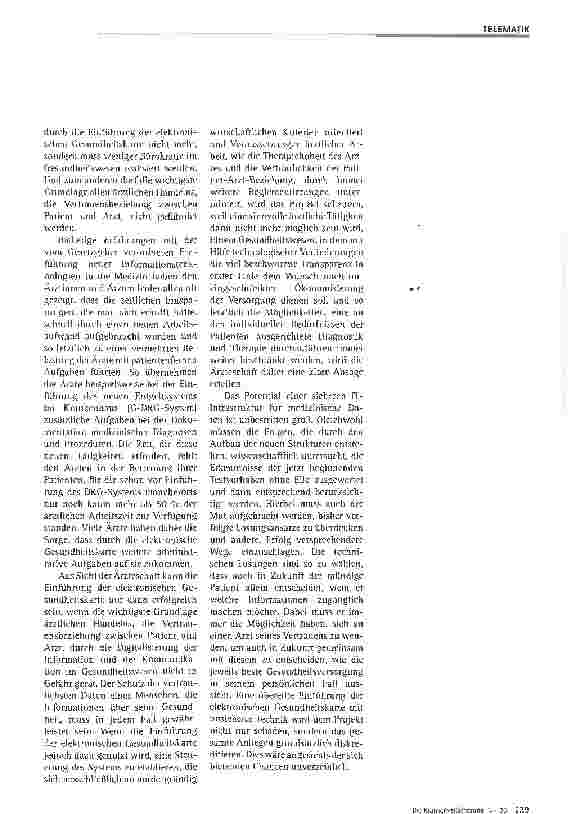 Vorschauseite 3: Einführung der eGK - Stand und Probleme aus der Sicht der Bundesärztekammer