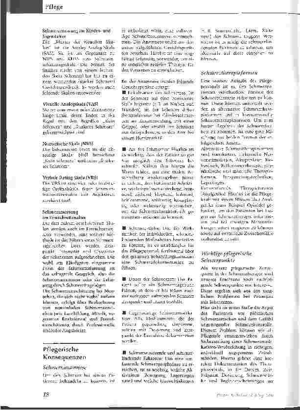 Vorschauseite 3: Dem Schmerz den Schrecken nehmen - Pflegende können viel für Schmerzpatienten tun