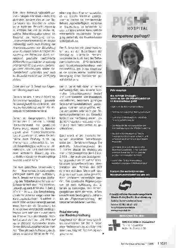 Vorschauseite 3: Der Arzt entscheidet - Die Notwendigkeit der Krankenhausbehandlung im Lichte der Rechtsprechung des Bundessozialgerichts