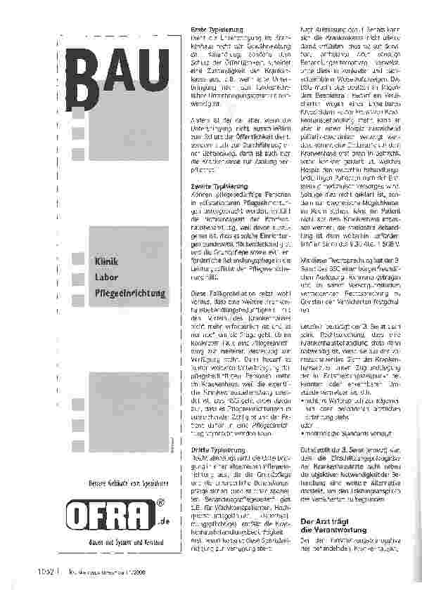 Vorschauseite 4: Der Arzt entscheidet - Die Notwendigkeit der Krankenhausbehandlung im Lichte der Rechtsprechung des Bundessozialgerichts