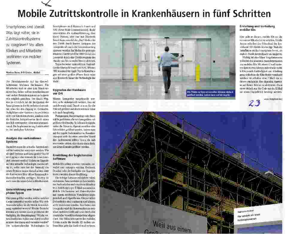 Vorschauseite 1: Mobile Zutrittskontrolle in Krankenhäusern in fünf Schritten