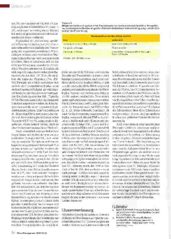 Vorschauseite 3: Necrobiosis lipoidica als seltene Ursache des Ulcus cruris