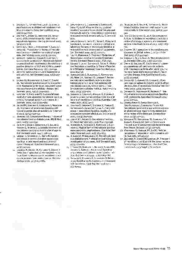 Vorschauseite 4: Necrobiosis lipoidica als seltene Ursache des Ulcus cruris