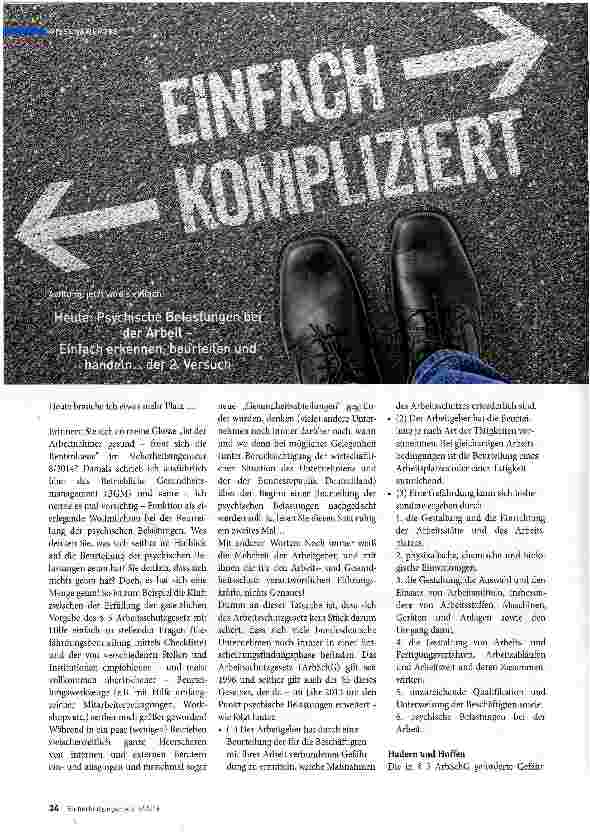 Vorschauseite 1: einfach kompliziert