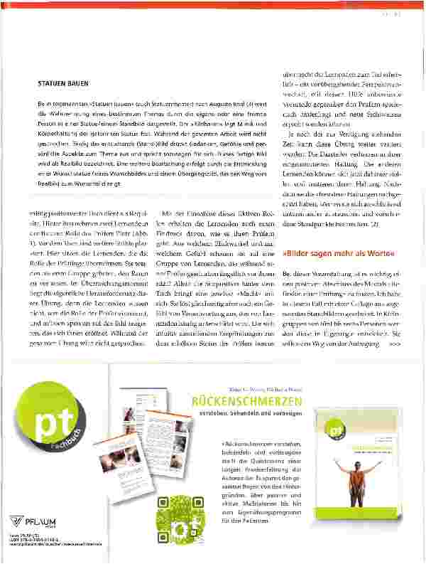 Vorschauseite 2: Theaterpädagogik in der Physiotherapieausbildung