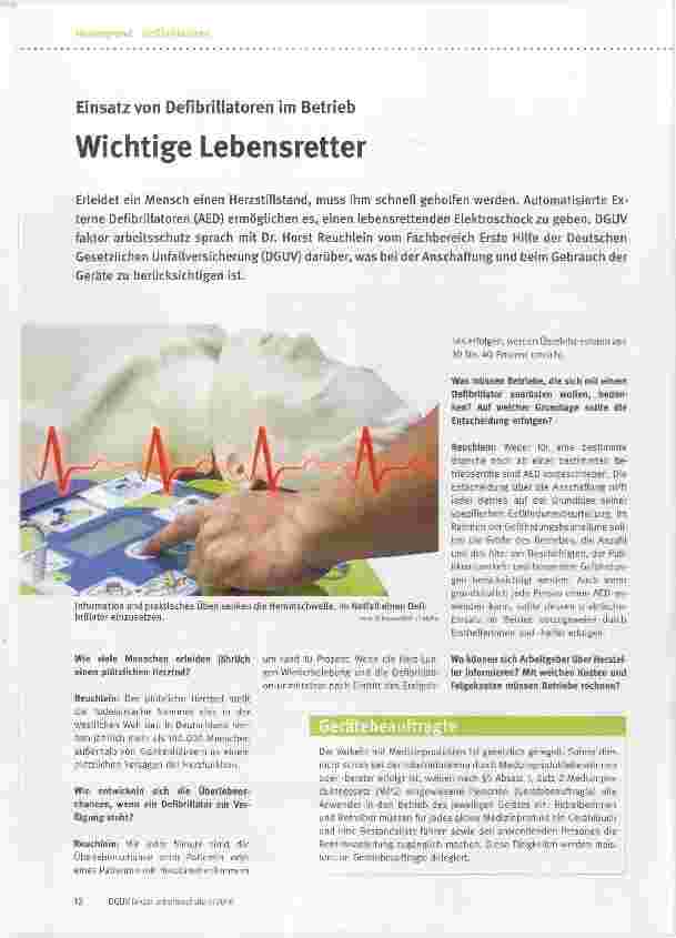 Vorschauseite 1: Wichtige Lebensretter