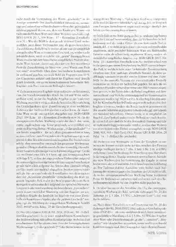 Vorschauseite 6: „1 Glas geschenkt: Zulässigkeit als Werbegabe