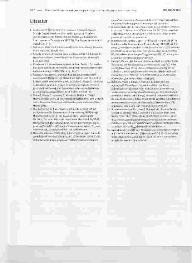 Vorschauseite 3: Umweltgerechtigkeit und gesundheitsfördernde Stadtentwicklung