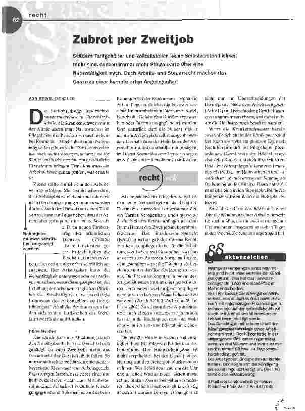 Vorschauseite 1: Zubrot per Zweitjob