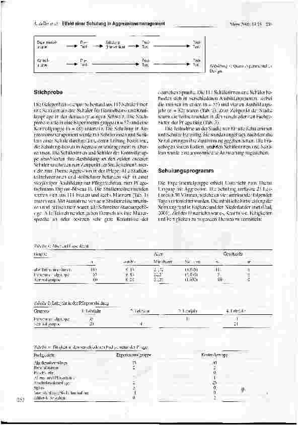 Vorschauseite 3: Effekt einer Schulung in Aggressionsmanagement bei Schülerinnen und Schülern in der Pflegeausbildung