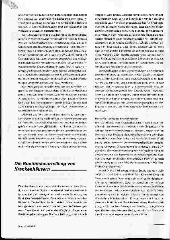 Vorschauseite 2: Krankenhausfinanzierung