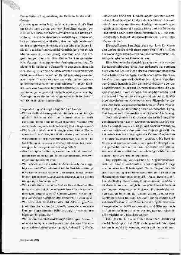 Vorschauseite 4: Krankenhausfinanzierung