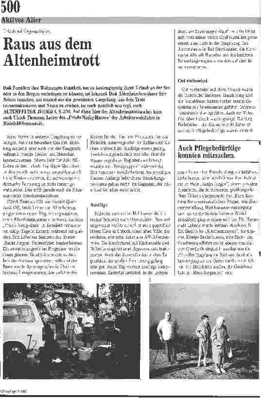Vorschauseite 1: Raus aus dem Altenheimtrott