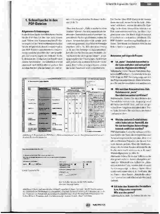 Vorschauseite 2: Hinweise zur Nutzung der VAH-Liste im Internet- Zielsetzung und Verwendungsmöglichkeiten -