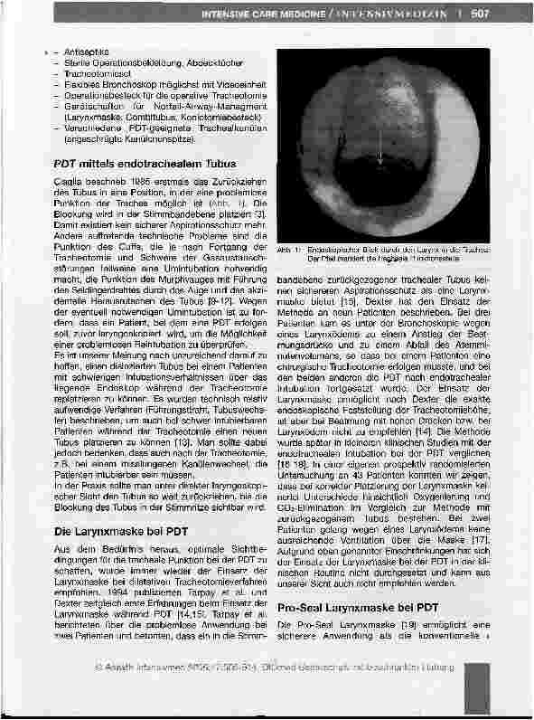 Vorschauseite 3: Atemwegsmanagement bei Dilatationstracheotomie