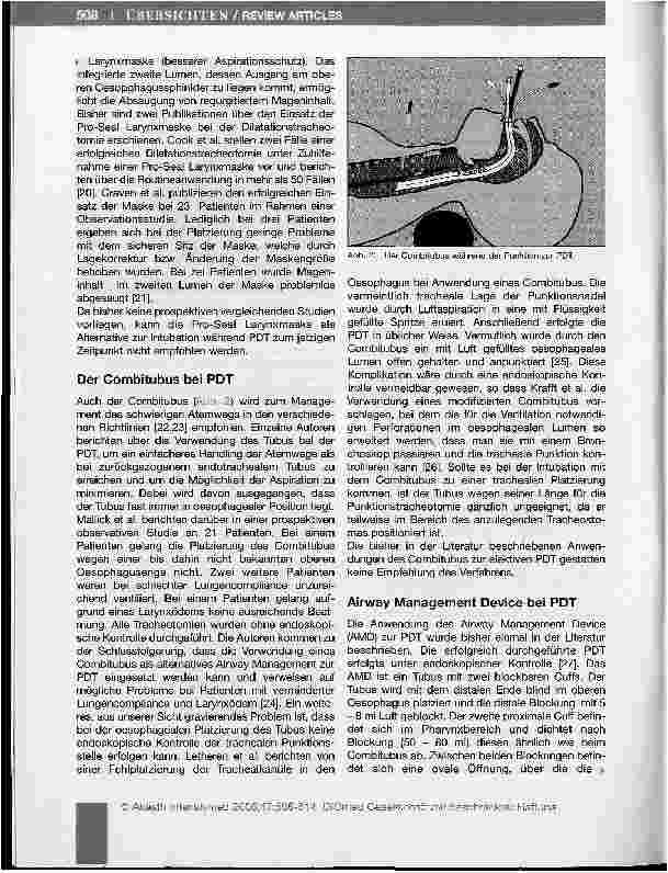 Vorschauseite 4: Atemwegsmanagement bei Dilatationstracheotomie