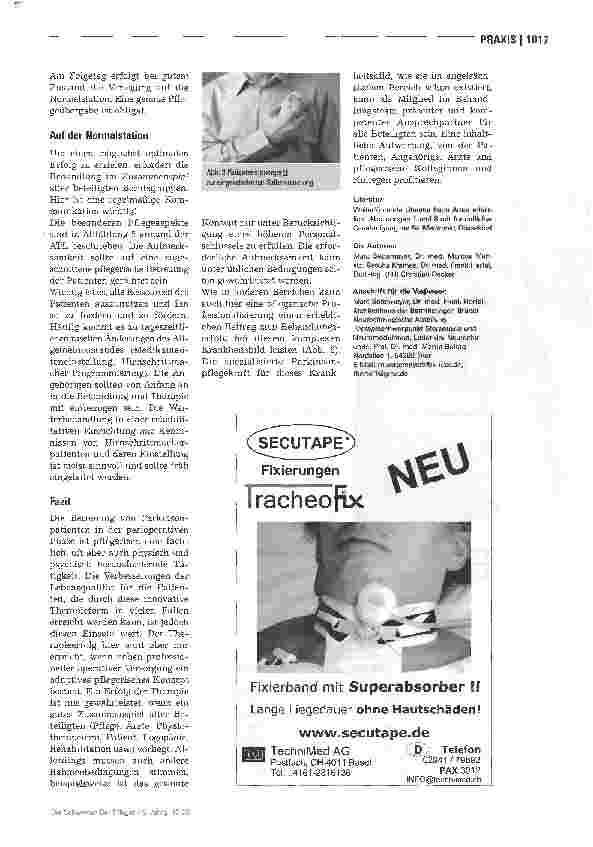 Vorschauseite 6: Tiefenhirnstimulation - Perioperative Betreuung von Parkinson-Patienten