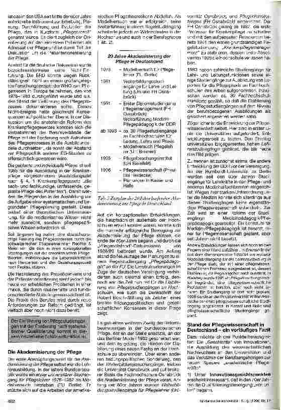 Vorschauseite 2: Stand und Perspektiven der Pflegestudiengänge in Deutschland